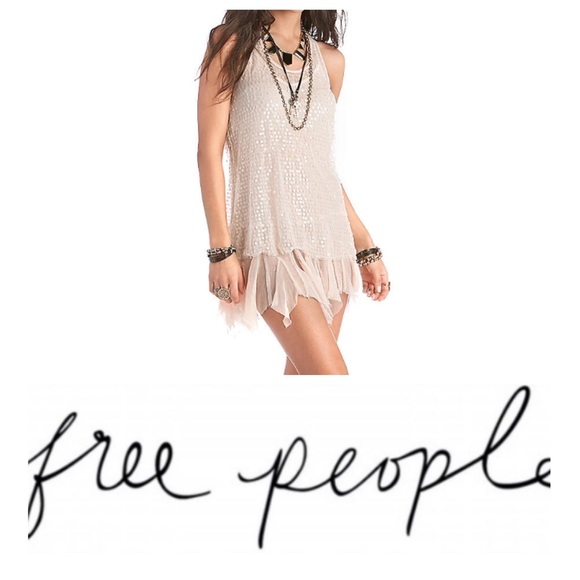 Free People Dresses & Skirts - Free People Cream Mini Dress